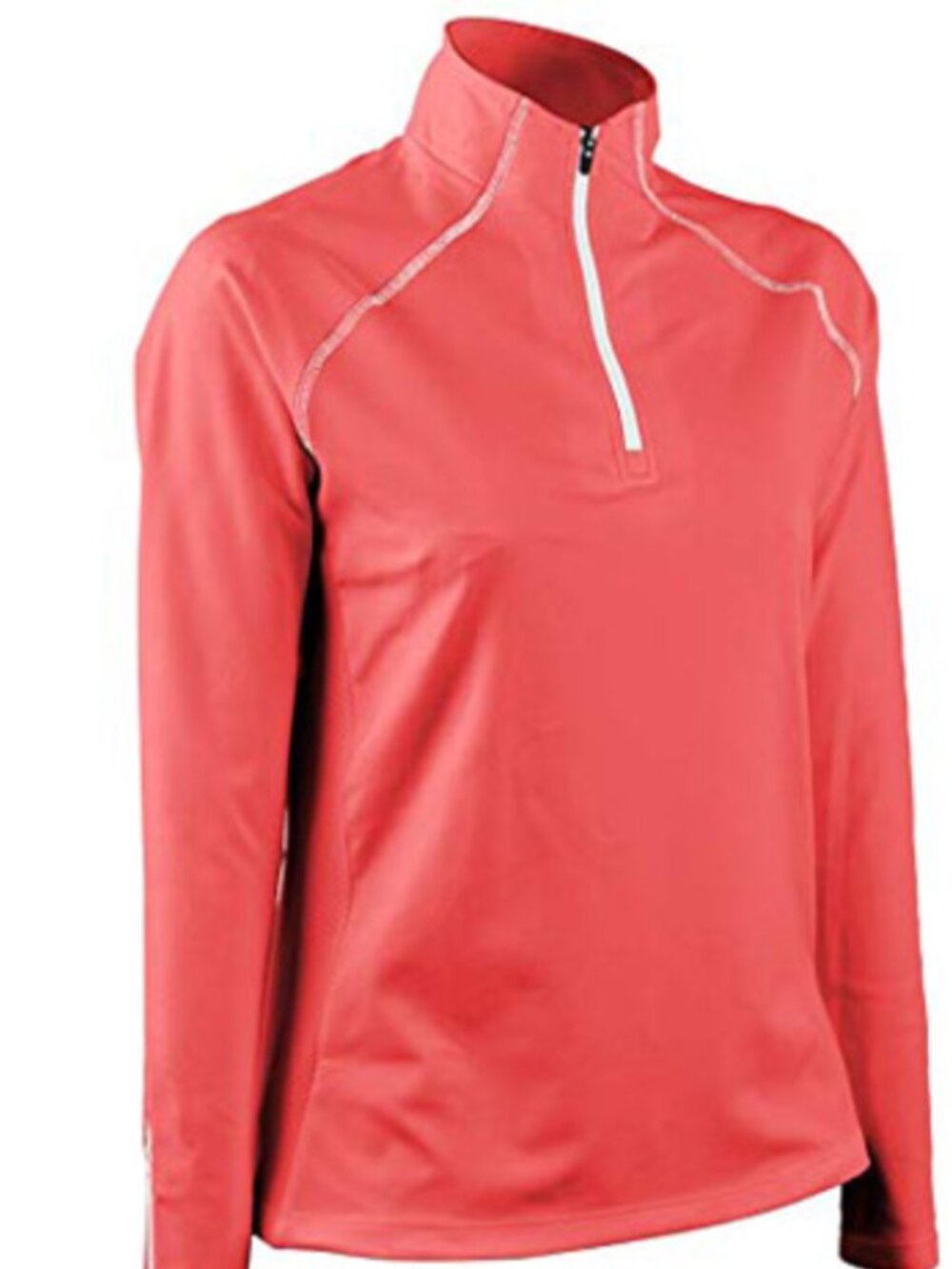 Sun Mountain Ladies Thermal Layer 1/4-Zip Pullover Golf Size Med Coral